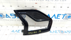 Front bumper grille right Ford Fusion mk5 19-20 under LED fog lights, gloss, sand