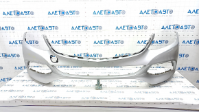 Bare front bumper Mercedes C-class W205 300/350e/350h/400 15-18 without parking sensors, Luxury, silver 775, scratches