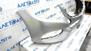 Bare front bumper Mercedes C-class W205 300/350e/350h/400 15-18 without parking sensors, Luxury, silver 775, scratches