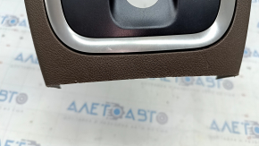 Lincoln MKC 15 rear center console trim - brown, scratches