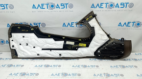 Left side center console trim Lincoln MKC 15 - brown leather, dry cleanable