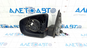 Side mirror left BMW X5 E70 07-13 white, 3+4 pins, auto-dimming, with camera, mirror element missing