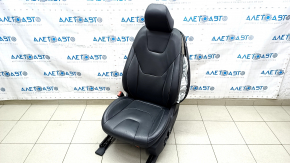Driver's seat Ford Fusion mk5 17-20 without airbag, titanium, leather black, electric, heated, shot, scratches