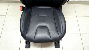 Driver's seat Ford Fusion mk5 17-20 without airbag, titanium, leather black, electric, heated, shot, scratches