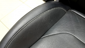 Driver's seat Ford Fusion mk5 17-20 without airbag, titanium, leather black, electric, heated, shot, scratches