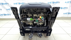 Driver's seat Ford Fusion mk5 17-20 without airbag, titanium, leather black, electric, heated, shot, scratches