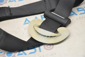 Tesla Model 3 18 passenger seat belt - without tensioner black, yellowed plastic, poke on plastic