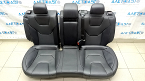 Rear row of seats 2 row Ford Fusion mk5 17-20 leather black, perforation, Titanium, without lining, dented