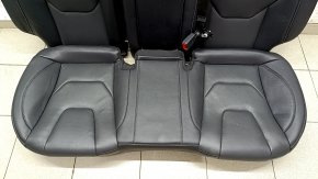 Rear row of seats 2 row Ford Fusion mk5 17-20 leather black, perforation, Titanium, without lining, dented