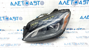 Headlight front left complete Mercedes C-class W205 15-18 Static LED, sand