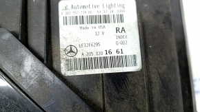 Front right headlight complete Mercedes C-class W205 15-18 Static LED, sand, scratches