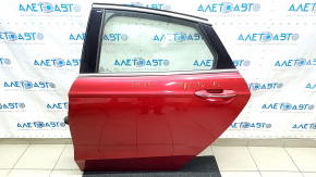 Door assembly rear left Ford Fusion mk5 13-20 red D4
