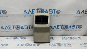 Rear center console trim VW Passat b7 12-15 USA beige, with deflector, scratches