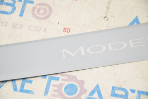 Door sill trim front left outer Tesla Model 3 18- chrome, scratches