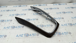 Audi Q5 8R 09-17 center console trim wood grain, scratches