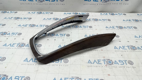 Audi Q5 8R 09-17 center console trim wood grain, scratches