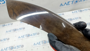 Audi Q5 8R 09-17 center console trim wood grain, scratches