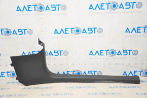 Door sill trim front right inner Tesla Model 3 18- black, worn