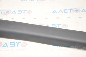 Door sill trim front right inner Tesla Model 3 18- black, worn