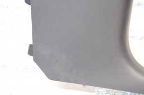 Door sill trim front right inner Tesla Model 3 18- black, worn