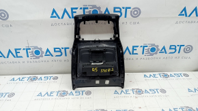 Rear center console trim Audi Q5 8R 09-17 black, scratches