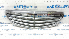 Radiator grill assembly grill Mercedes C-class W205 15-18 chrome without chamber, Luxury, sand, pressed