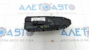 Front left window lift control Mercedes C-class W205 15-21 black housing