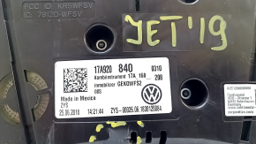 Instrument cluster VW Jetta 19 - broken fasteners, dented housing, scratches