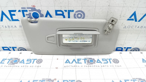 Right visor Mercedes C-class W205 15-17 gray, without hook