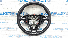 Naked steering wheel Ford Fusion mk5 13-20 black leather, worn, scratches