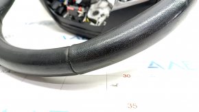 Naked steering wheel Ford Fusion mk5 13-20 black leather, worn, scratches