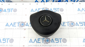 Airbag in the steering wheel driver Mercedes C-class W205 15-21 black, peeled chrome, rusty pyropatron