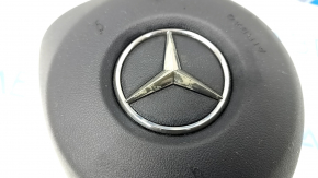 Airbag in the steering wheel driver Mercedes C-class W205 15-21 black, peeled chrome, rusty pyropatron