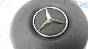 Airbag in the steering wheel driver Mercedes C-class W205 15-21 black, peeled chrome, rusty pyropatron