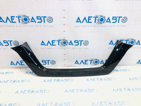Front bumper molding upper Nissan Rogue 17-20 black