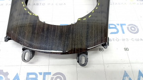 Mercedes C-class W205 15-21 center console trim, dark wood, scratches
