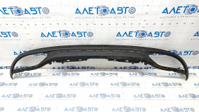 Rear bumper lip Mercedes C-class W205 300/350e/350h/400 15-18 without parking sensors, scratches, crack in mount