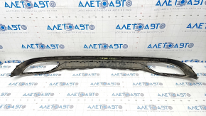 Rear bumper lip Mercedes C-class W205 300/350e/350h/400 15-18 without parking sensors, scratches, crack in mount