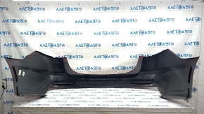 Rear bumper bare Ford Fusion mk5 19-20 for 4 parking sensors without Park Assist, red, torn on the right, broken fasteners