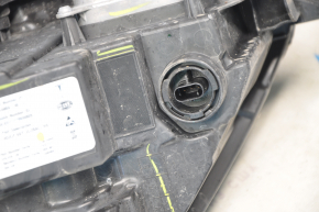 Tesla Model 3 21-matrix front right headlight with mount, sand, dirt inside