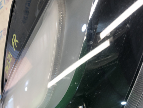 Tesla Model 3 21-matrix front right headlight with mount, sand, dirt inside