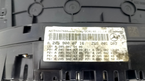 Instrument cluster Mercedes C-class W205 300/400 15-18 without projection, 75k, coating defect