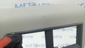 Rear center console trim VW Atlas 18 - gray, for 2 USB and cigarette lighter, scratches