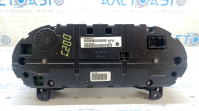 Instrument cluster Chrysler 200 15-17 small display, light frame, scratches, broken mount