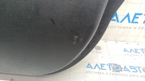 Door trim card front right Ford Fusion mk5 17-20 black with black insert leather, armrest leather, molding gray structure, scratches