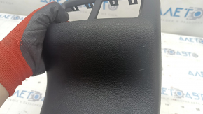 Center console trim rear Dodge Challenger 15-19 rest, black, scratches