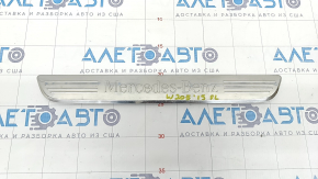 Door sill trim front left outer Mercedes C-class W205 15-21 chrome without backlight, scratches