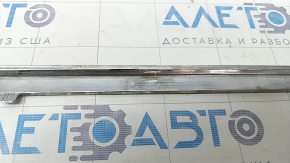 Molding of threshold front right Mercedes C-class W205 300/350e/350h/400 15-21 chrome, broken fasteners