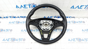Bare steering wheel Mercedes C-class W205 15-18 under petals, black leather, for cleaning, scratches