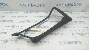 Center console trim frame Dodge Challenger 15-19 rest, black leather, crepe break